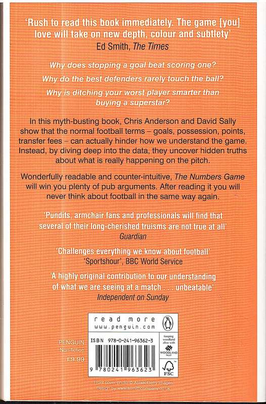 The Numbers Game: Why Everything You Know About Football Is Wrong - Chris Anderson and David Sally
