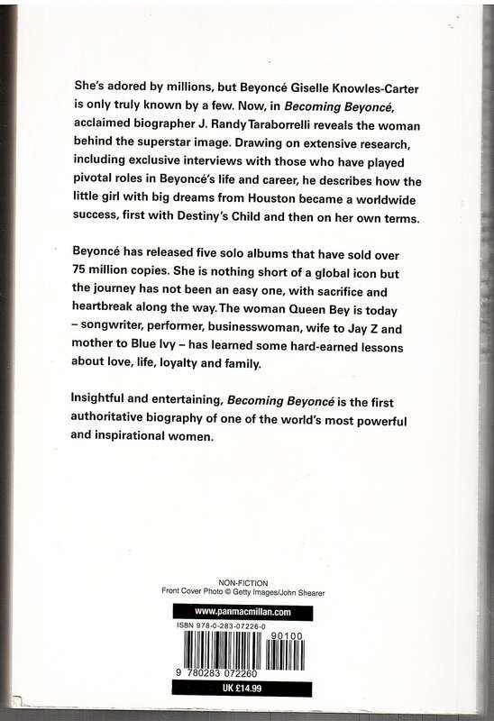 Becoming Beyonce: The Untold Story - J Randy Taraborrelli