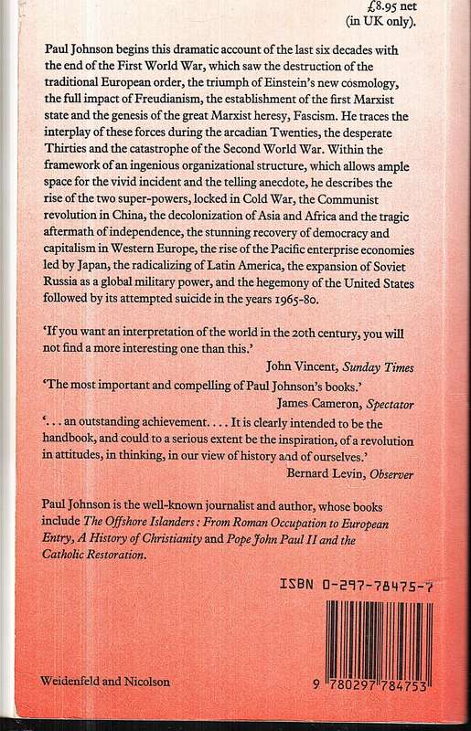 A History of The Modern World: From 1917 to the 1980s - Paul Johnson