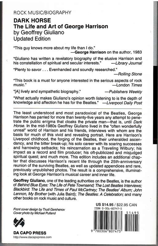 Dark Horse: The Life and Art of George Harrison - Geoffrey Giuliano