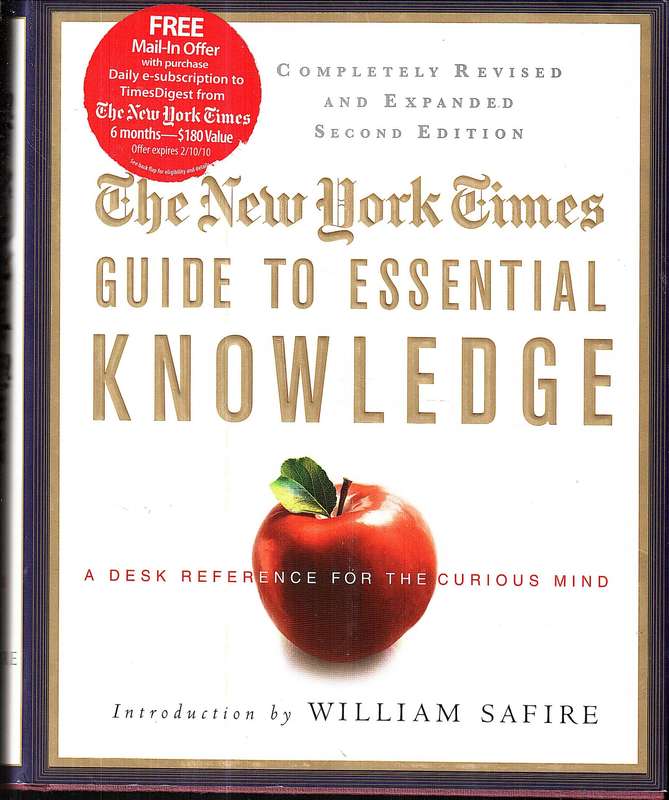 The New York Times Guide to Essential Knowledge - John W Wright (General Editor)