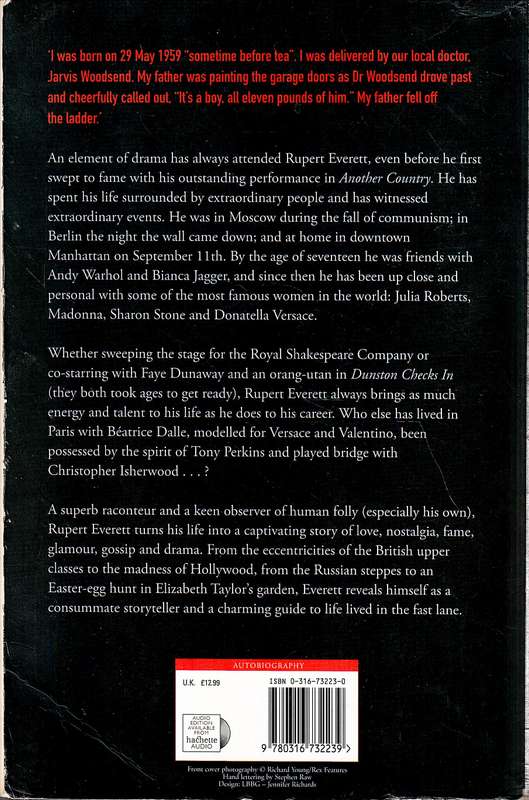Red Carpets and Other Banana Skins: The Autobiography - Rupert Everett