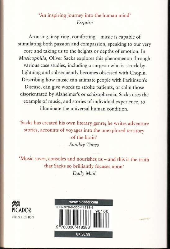 Musicophilia: Tales of Music and the Brain - Oliver Sacks
