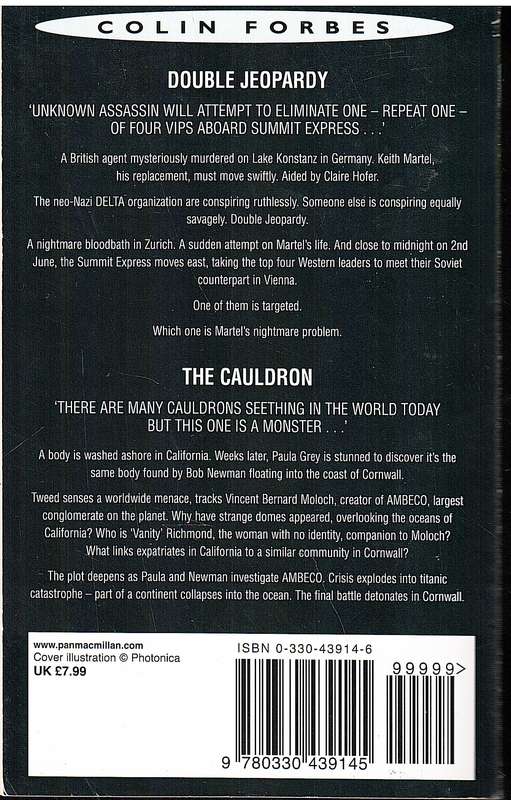 'Double Jeopardy' / 'The Cauldron' (Omnibus) - Colin Forbes