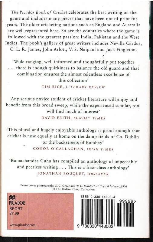 The Picador Book of Cricket - Ramachandra Guha (Ed.)