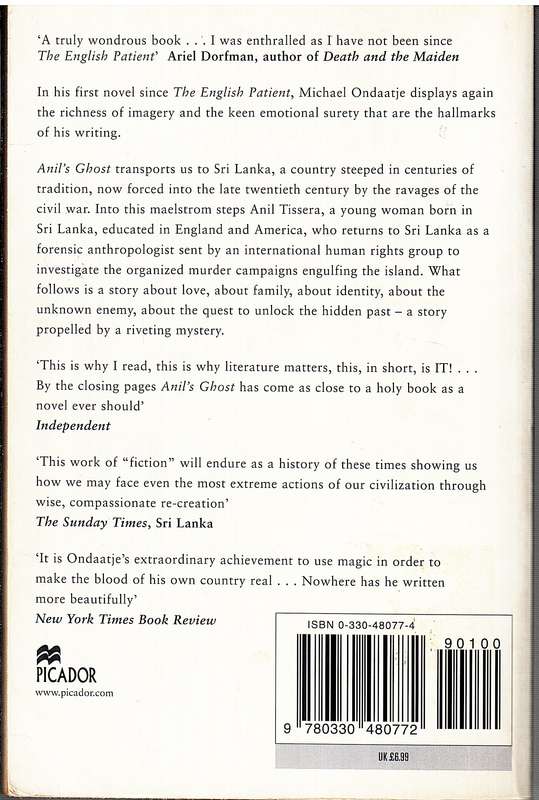 Anil's Ghost - Michael Ondaatje
