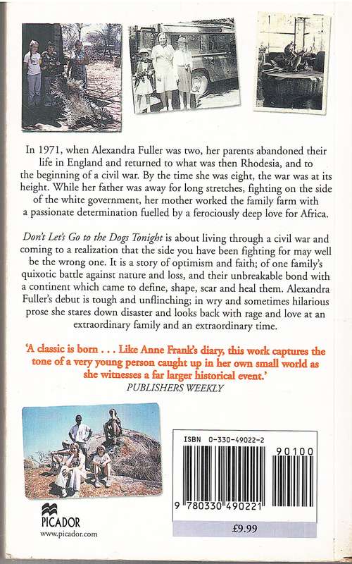 Don't Let's Go To The Dogs Tonight - Alexandra Fuller