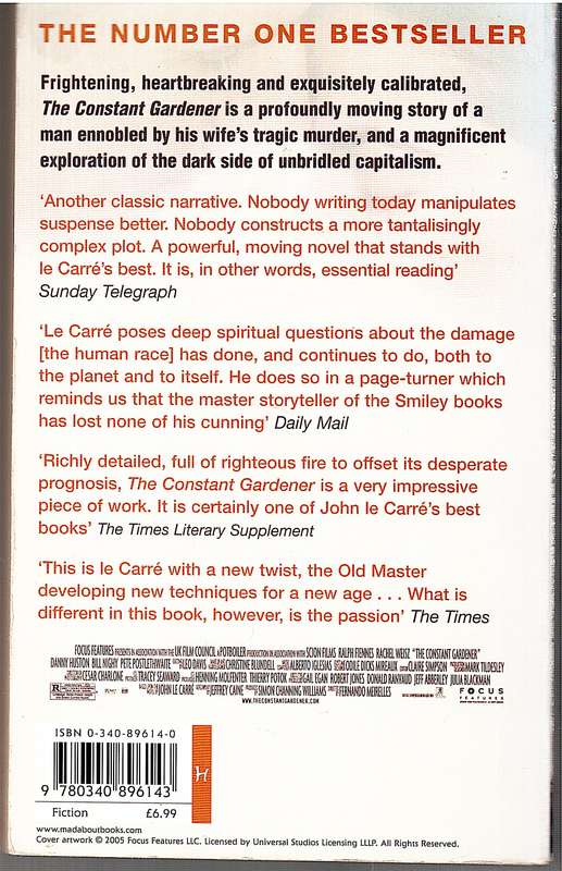 The Constant Gardener - John le Carre [Film Tie-in Edition]