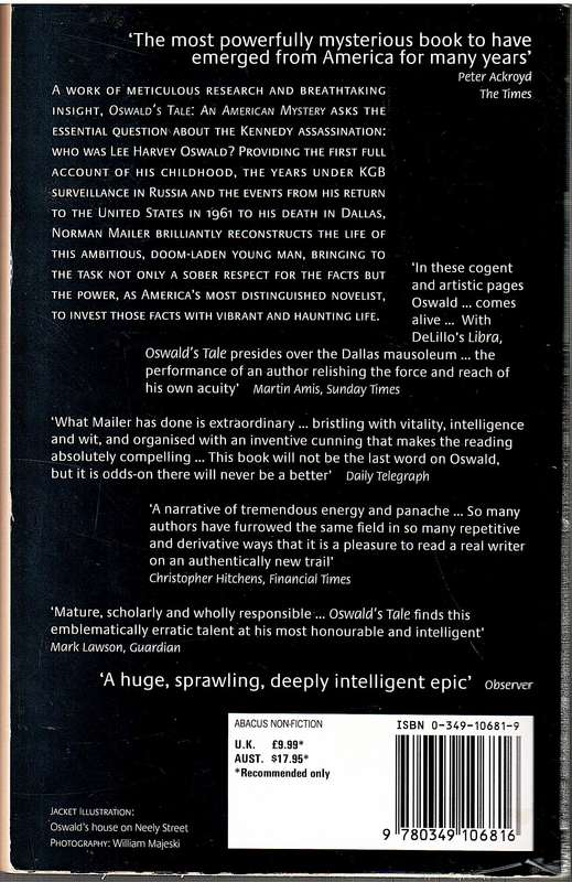 Oswald's Tale: An American Mystery - Norman Mailer