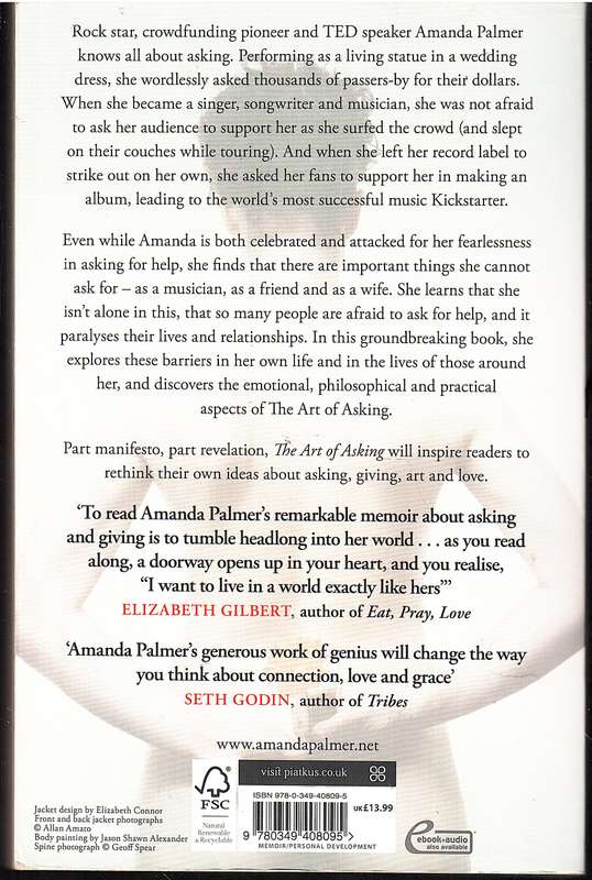 The Art of Asking...or How I Learned to Stop Worrying and Let People Help - Amanda Palmer