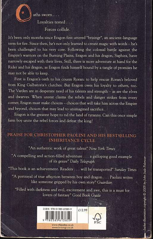 Inheritance 03: Brisingr - Christopher Paolini