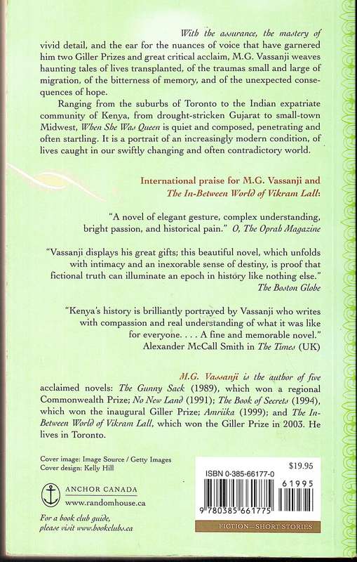When She Was Queen - MG Vassaji [Short Stories]