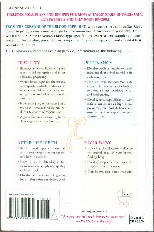 Eat Right for Your Baby: The Individualized Guide to Fertility and Maximum Health During Pregnancy,