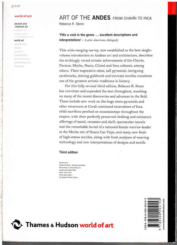 Art of the Andes: From Chavín to Inca 3E - Rebecca R Stone