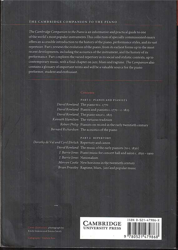 The Cambridge Companion to the Piano - David Rowland (Ed.)