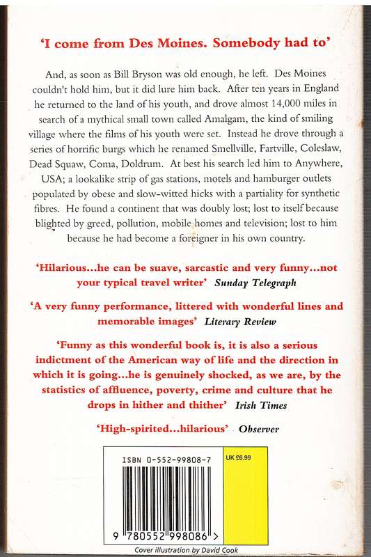 The Lost Continent: Travels in Small-town America - Bill Bryson
