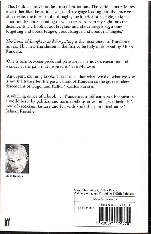 The Book of Laughter and Forgetting - Milan Kundera