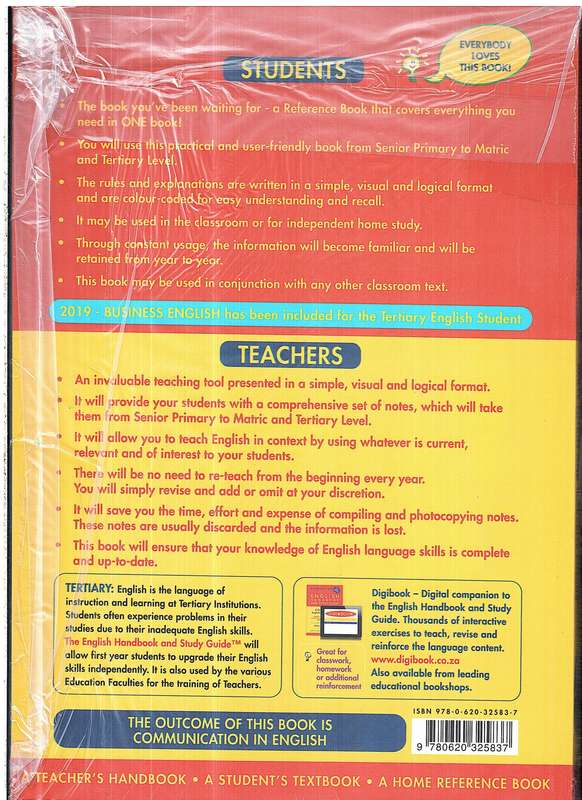 English Handbook and Study Guide (Senior Primary to Matric and Tertiary Level) - Beryl Lutrin