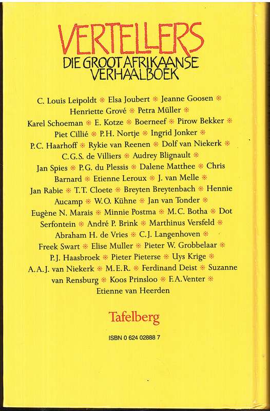 Vertellers: Die Groot Afrikaanse Verhaalboek - Merwe Scholtz (Samesteller)