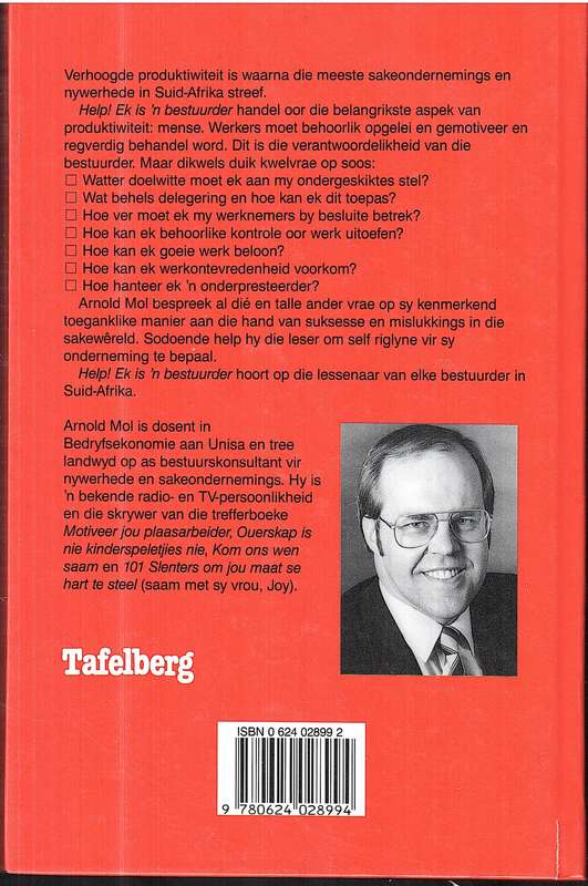 Help! Ek is 'n Bestuurder - Arnold Mol [SIGNED COPY]