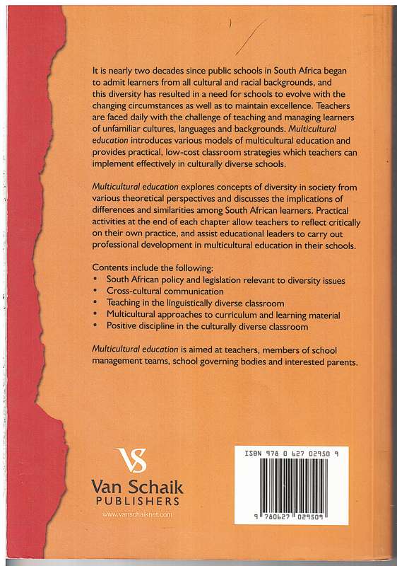 Multicultural Education: A Manual for the South African Teacher (2nd Edition) - EM Lemmer et al
