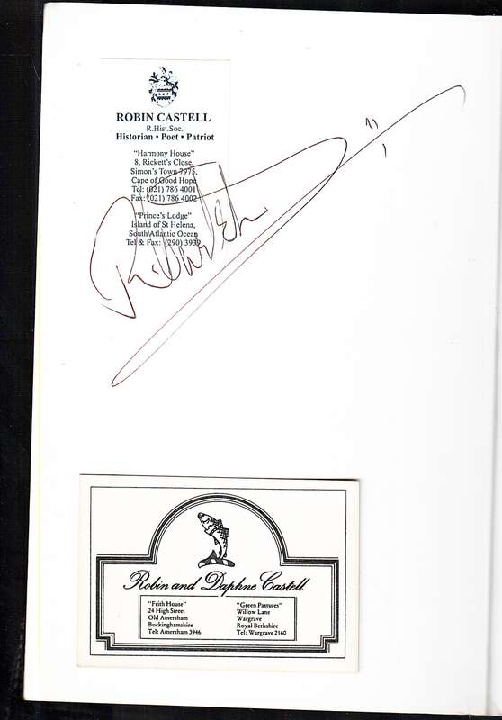 Original English Lyrical Verse - Robin Castell [UNFINISHED COPY CORRECTED AND SIGNED BY THE AUTHOR]