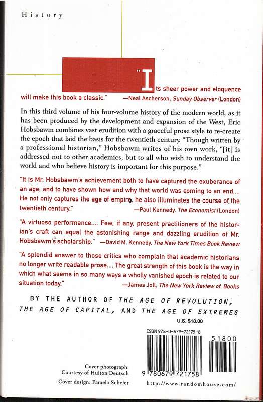 The Age of Empire (1875-1914) - Eric Hobsbawm