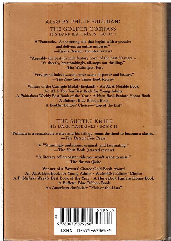 His Dark Materials III: The Amber Spyglass - Philip Pullman