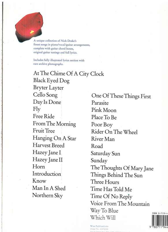 The Nick Drake Song Collection Piano / Vocal / Guitar (Songbook)
