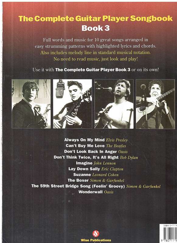 The Complete Guitar Player Songbook: Book 3 (Melody line, Lyrics, Chords, Strumming patterns)