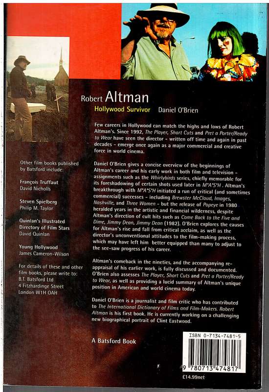 Robert Altman: Hollywood Survivor - Daniel O'Brien
