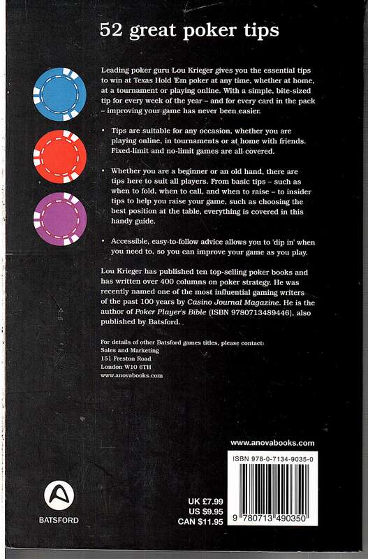 52 Great Poker Tips - Lou Krieger