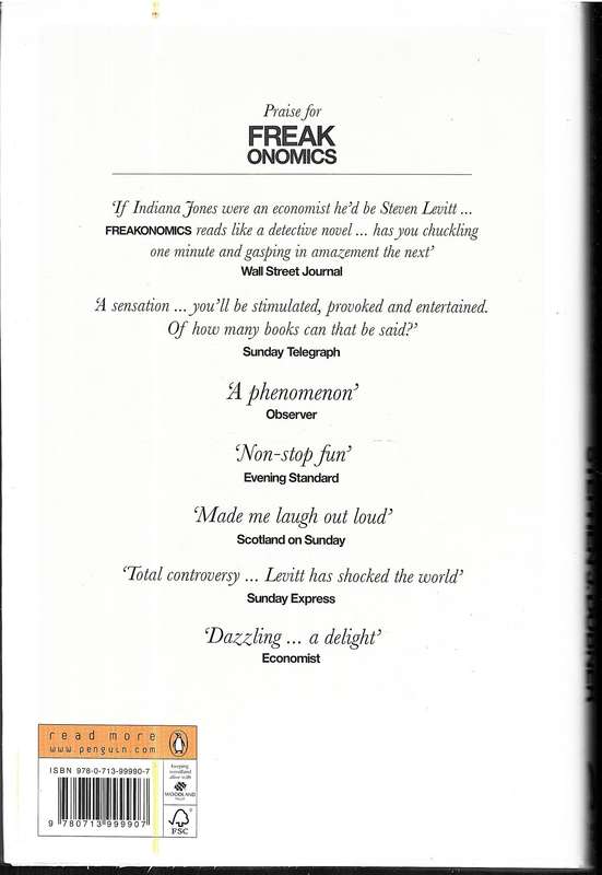 Superfreakonomics - Steven D Levitt & Stephen J Dubner