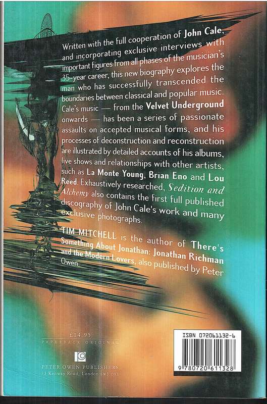 Sedition and Alchemy: A Biography of John Cale - Tim Mitchell