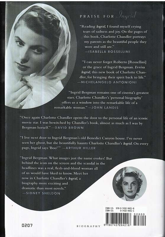 Ingrid: Ingrid Bergman A Personal Biography - Charlotte Chandler