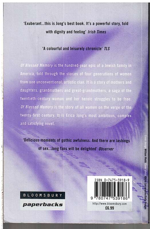 Of Blessed Memory - Erica Jong