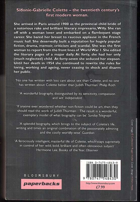 Secrets of the Flesh: A Life of Colette - Judith Thurman