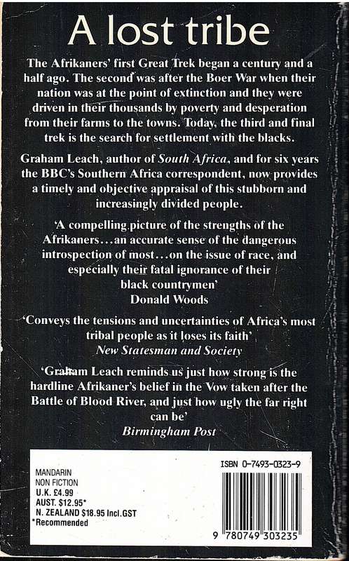 The Afrikaners: Their Last Great Trek - Graham Leach