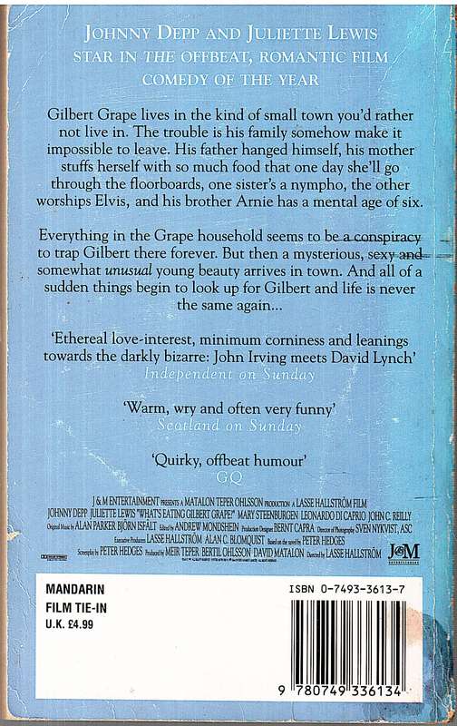 What's Eating Gilbert Grape (Film tie-in edition) - Peter Hedges
