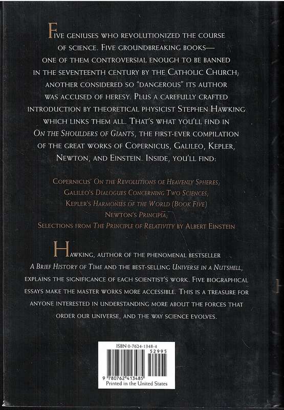 On the Shoulders of Giants: The Great Works of Physics and Astronomy - Stephen Hawking
