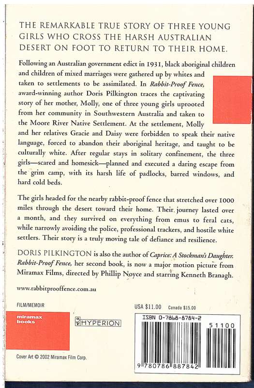 The Rabbit-Proof Fence - Doris Pilkington (Film Tie-in)