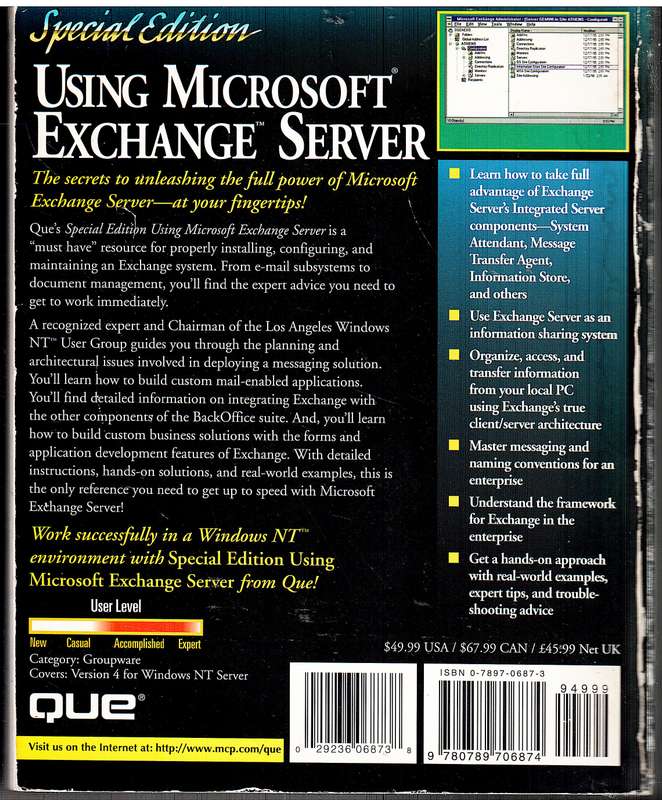 Using Microsoft Exchange Server - Mark Kapczynski et al
