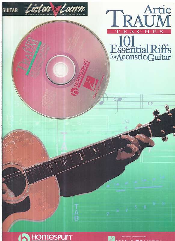 Artie Traum Teaches...101 Essential Riffs for Acoustic Guitar (with accompanying instructional CD)