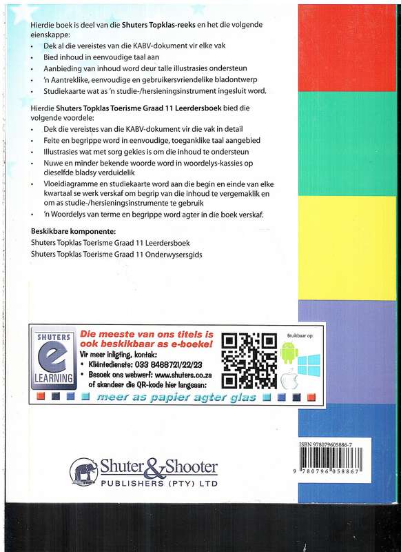 Shuters Topklas Toerisme Graad 11 Leerderboek