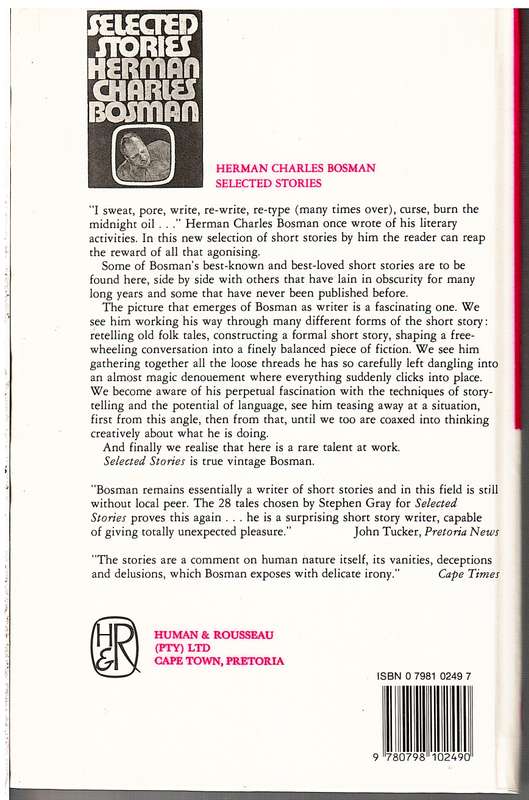 Bosman At His Best: A Choice of Stories & Sketches - Herman Charles Bosman (Culled by Lionel Abraham