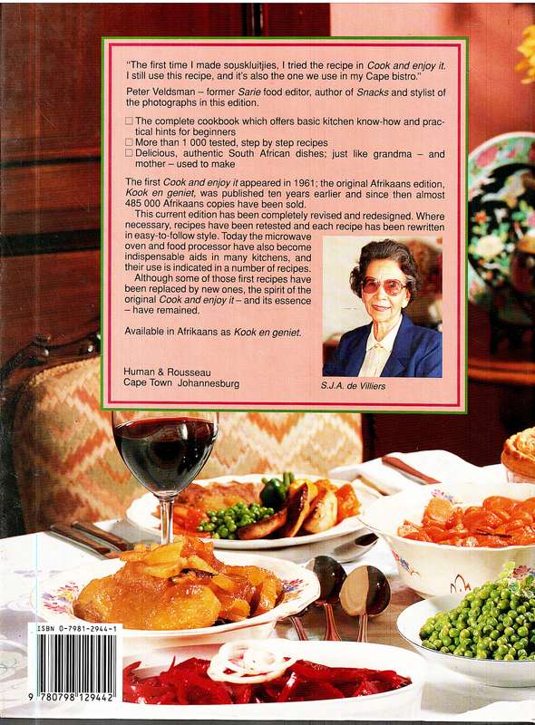 Cook and Enjoy It - SJA de Villers [Completely Revised Edition]