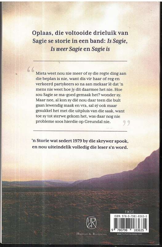 Sagie se Storie: 'n Drieluik (Is Sagie/Is Weer Sagie/Sagie Is) - Jan van Tonder