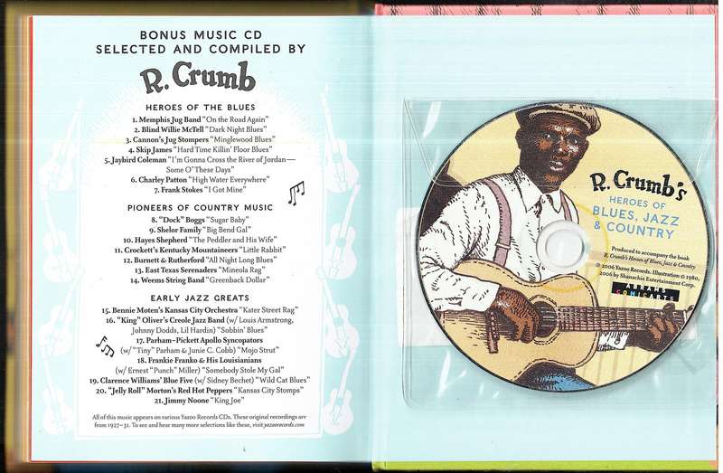 R Crumb's Heroes of Blues, Jazz & Country Book + CD