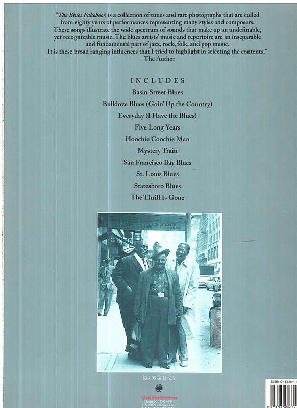 The Blues Fakebook - Woody Mann Piano / Vocal Folio