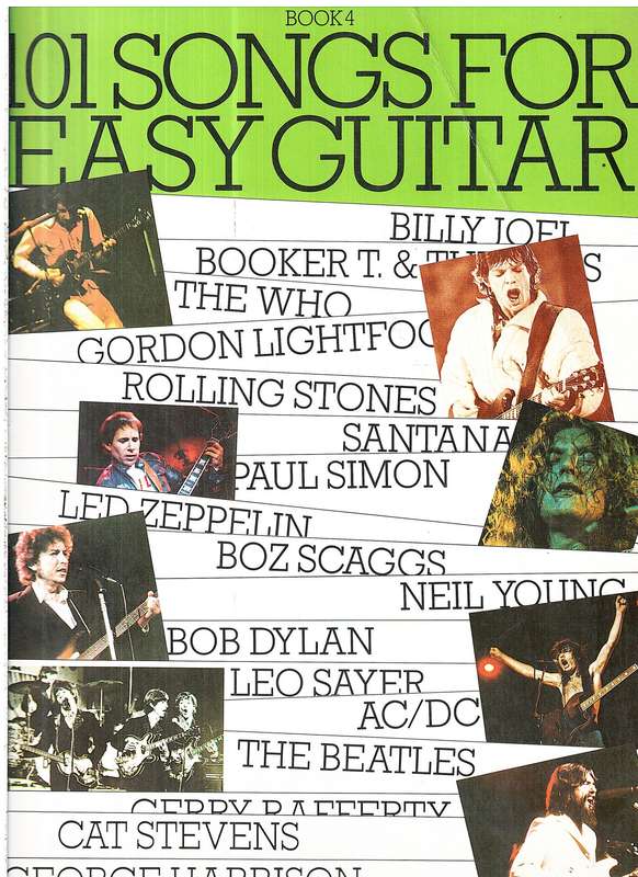 101 Songs for Easy Guitar Book 4 (melody line, lyrics and chords)